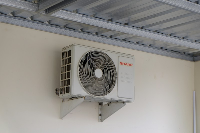 AC outdoor unit for cooling coil leak repair